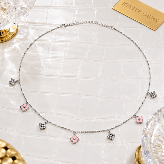 baby_pink_enameled_cz_diamond_clover_alhambra_charm_boxed_chain_necklace_925_sterling_silver_IGNITE_GEMS_NS_5_e