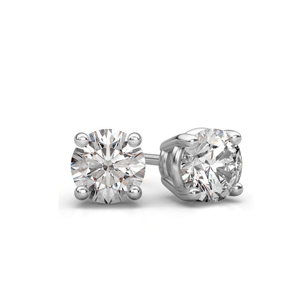 Lab Grown Diamond Stud Earrings in 14K White Gold (0.75 ct. tw.)