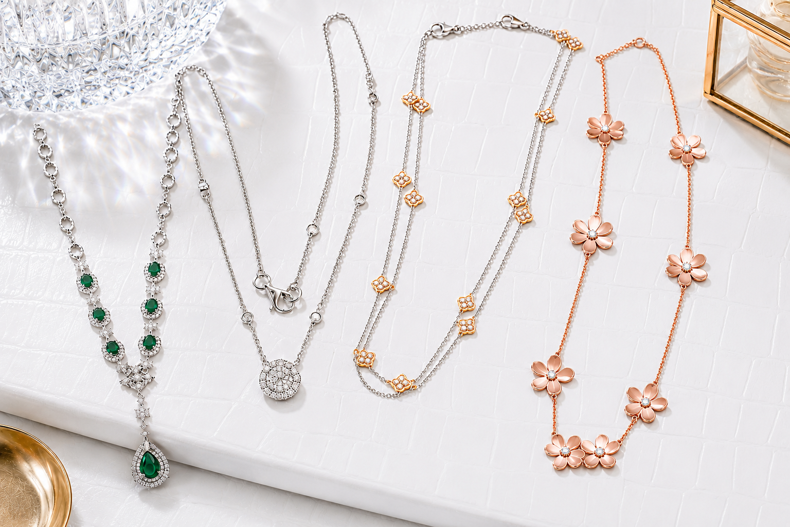 Ultra_premium_handcrafted_diamond_green_emerald_gemstone_white_yellow_rose_gold_necklaces_at_IGNITE_GEMS_new