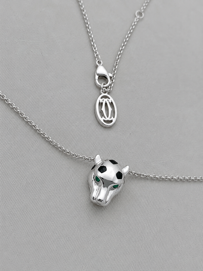 designer_mini_panther_animal_nature_inspired_green_cz_diamond_black_enameled_cable_chain_unisex_necklace_925_sterling_silver_IGNITE_GEMS_D_NK_2_c