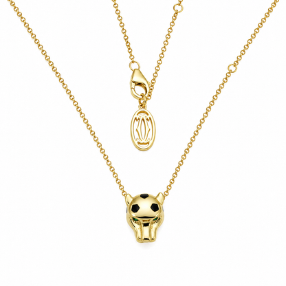 designer_mini_panther_head_animal_nature_inspired_green_cz_diamond_black_enameled_cable_chain_unisex_necklace_yellow_gold_plated_925_sterling_silver_IGNITE_GEMS_D_NK_3_a