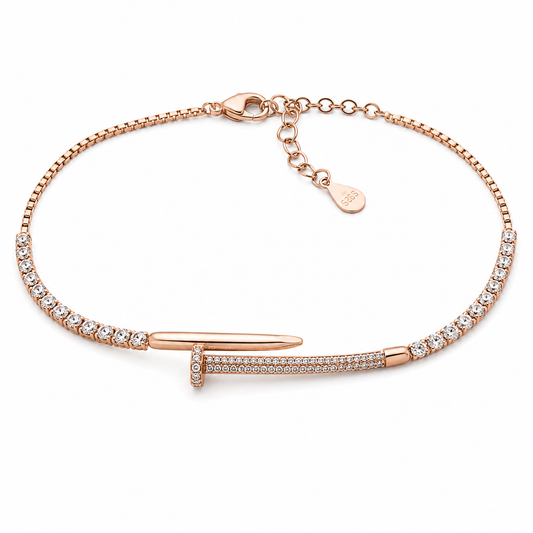 designer_nail_cartier_tennis_chain_women_bracelet_rose_gold_plating_tone_925_sterling_silver_diamond_cubic_zirconia_ignite_gems_U_BR_81