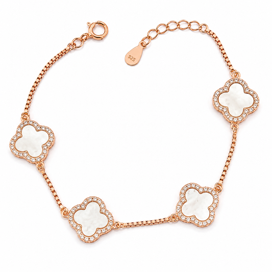 four_mother_of_pearl_clover_alhambra_cz_diamond_halo_tennis_chain_bracelet_jewelry_women_rose_gold_plated_925_sterling_silver_IGNITE_GEMS_BR_58