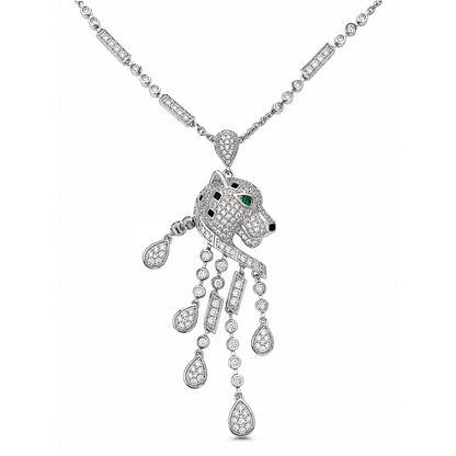 high_end_designer_panther_head_multi_danglers_drop_long_wear_small_black_and_white_cz_diamond_necklace_women_925_sterling_silver_IGNITE_GEMS_DNK_5_a