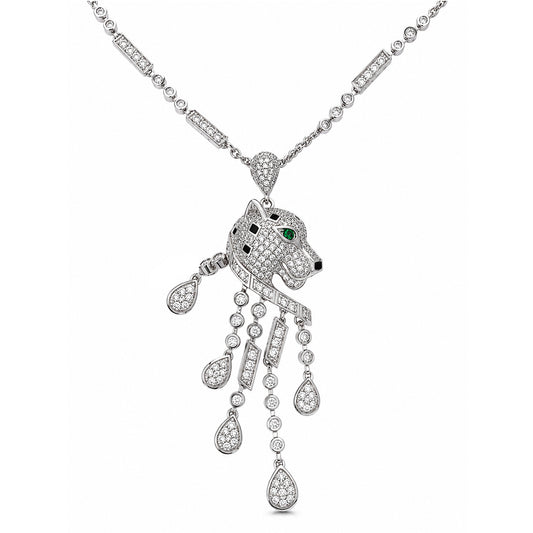 high_end_designer_panther_head_multi_danglers_drop_long_wear_small_black_and_white_cz_diamond_necklace_women_925_sterling_silver_IGNITE_GEMS_DNK_5_a