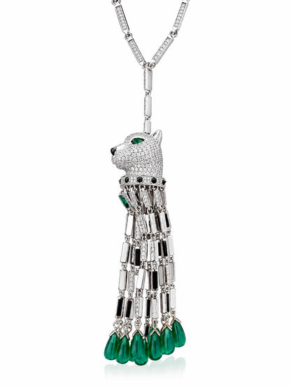 high_end_designer_panther_head_multi_danglers_green_stone_drop_long_wear_large_black_and_white_cz_diamond_necklace_women_925_sterling_silver_IGNITE_GEMS_DNK_8_c