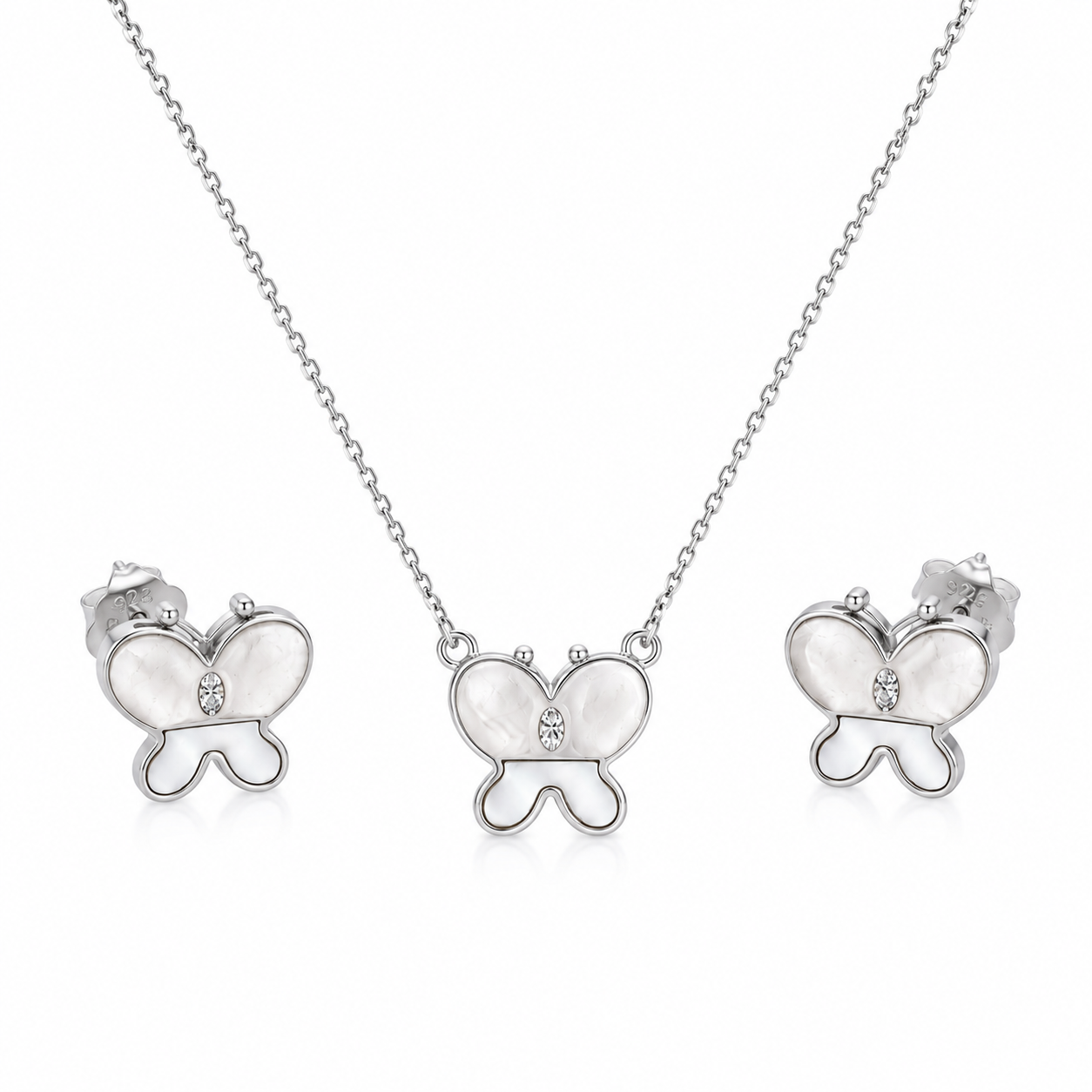 mother_of_pearl_mop_butterfly_natured_inspired_cz_diamond_chain_matching_pendant_necklace_earrings_jewelry_set_rhodium_plated_925_sterling_silver_PS_13_IGNITE_GEMS_India