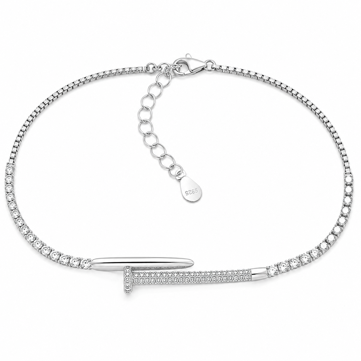 nail_cartier_tennis_chain_designer_bracelet_925_sterling_silver_diamond_cubic_zirconia_ignite_gems_U_BR_82
