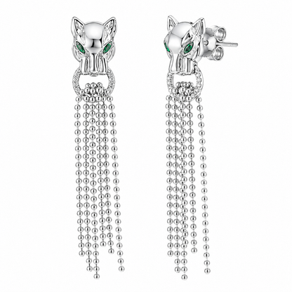 nature_inspired_animal_panther_green_cz_diamond_multi_row_six_round_beaded_chain_drops_hanging_in_open_circle_in_tiger_mouth_925_sterling_silver_IGNITE_GEMS_D_ER_1_c