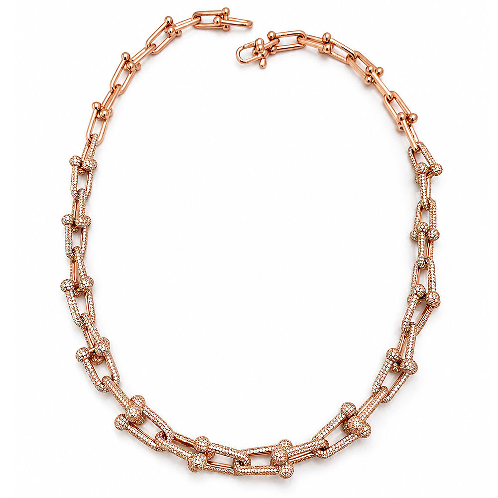 one-of-a-kind-extraordinary_horse_shoe_gauge_motif_graduating_link_hardwear_cz_diamond_designer_necklace_rose_gold_plated_925_sterling_silver_jewelry_DNK10