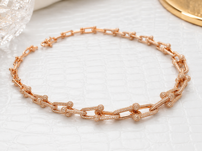 one-of-a-kind-extraordinary_horse_shoe_gauge_motif_graduating_link_hardwear_cz_diamond_designer_necklace_rose_gold_plated_925_sterling_silver_jewelry_DNK10_e2