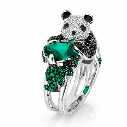 panda_animal_lover_cz_diamond_black_and_white_925_sterling_silver_ring_jewelry_IGNITE_GEMS_DRG2