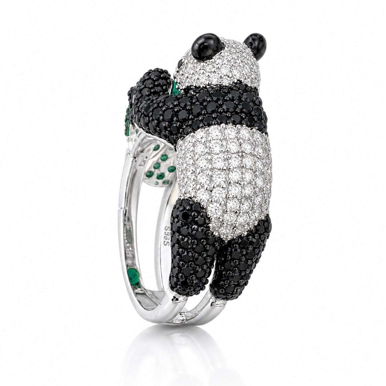 panda_animal_lover_cz_diamond_black_and_white_925_sterling_silver_ring_jewelry_IGNITE_GEMS_DRG2_b2