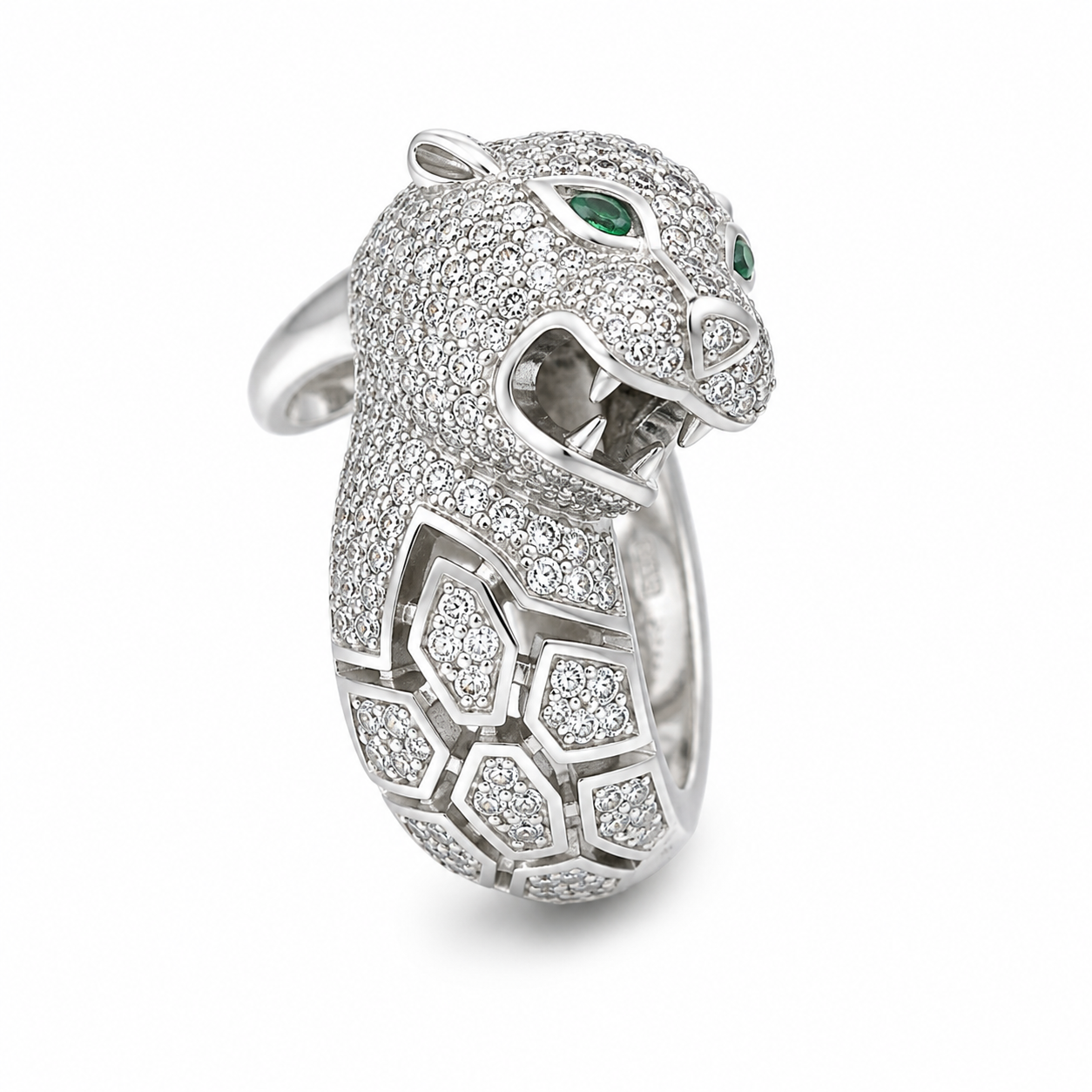 panther_twisted_head_green_cz_eyes_and_white_zircon_animal_designer_ring_rhodium_plated_925_sterling_silver_jewelry_IGNITE_GEMS_D_RG_6