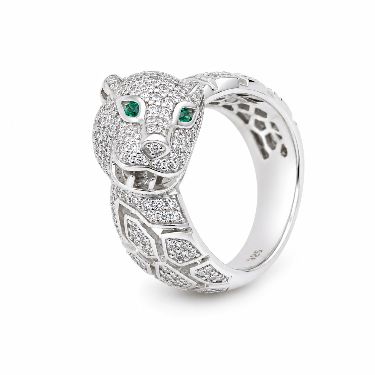 panther_twisted_head_green_cz_eyes_and_white_zircon_animal_designer_ring_rhodium_plated_925_sterling_silver_jewelry_IGNITE_GEMS_D_RG_6_c